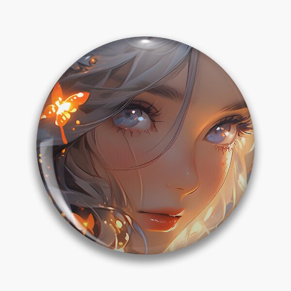 Item preview, Close-Up Portrait of a Stunning Anime Girl  designed and sold by Cr-AI-tive.