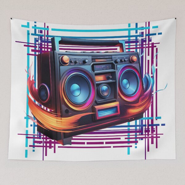 Item preview, Cassette recorder with sound waves lines designed and sold by Salimgor Hangaround Music.