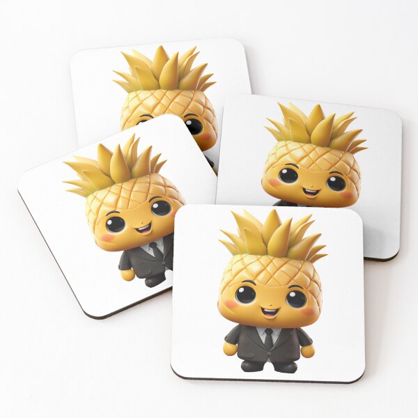 Item preview, Cute Kawaii Office Pineapple designed and sold by CuteopiaGallery.