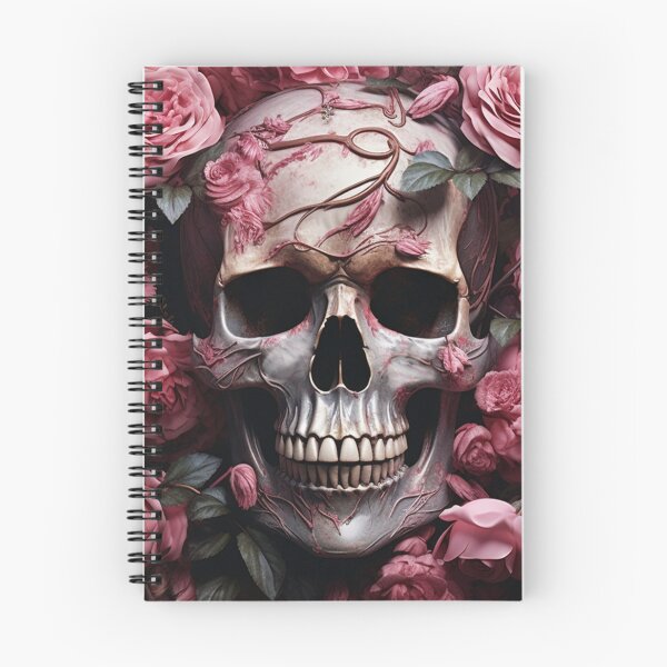 Artikelvorschau, Gotische romantische rosa Rosen und Totenkopf – ROSA Dunkelheit entworfen und verkauft von DarkDesign69.