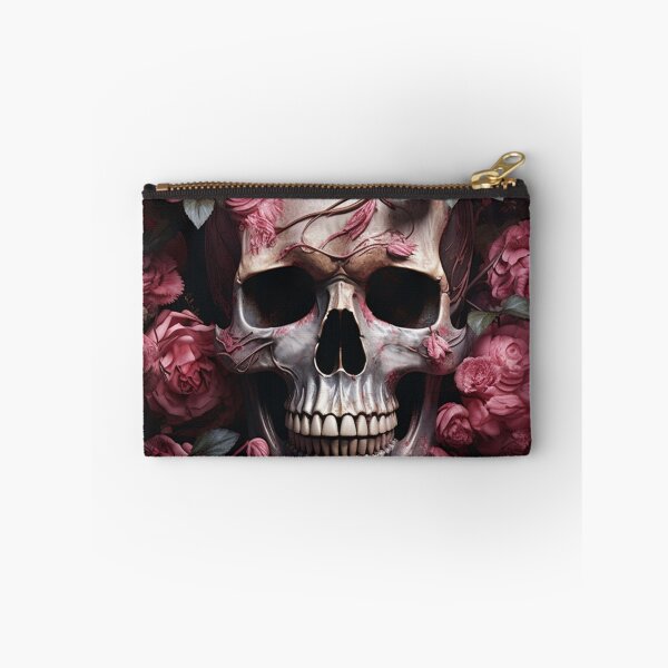 Item preview, Gothic Romantic Pink Roses and Skull -PINK darkness designed and sold by DarkDesign69.