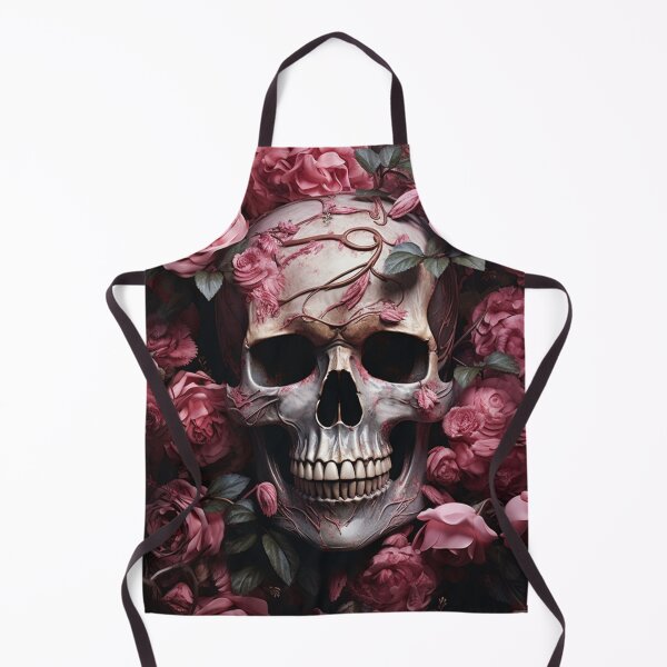 Item preview, Gothic Romantic Pink Roses and Skull -PINK darkness designed and sold by DarkDesign69.