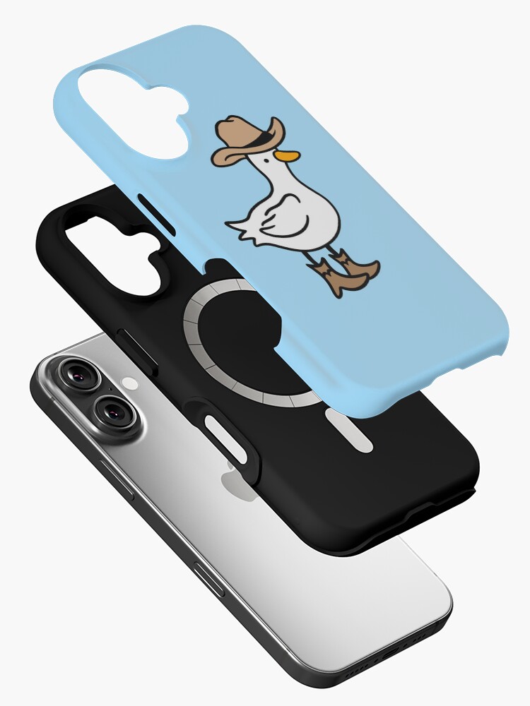 Aperçu 2 sur 4. Coque iPhone avec l'œuvre Oie de cow-boy créée et vendue par Drawingvild.