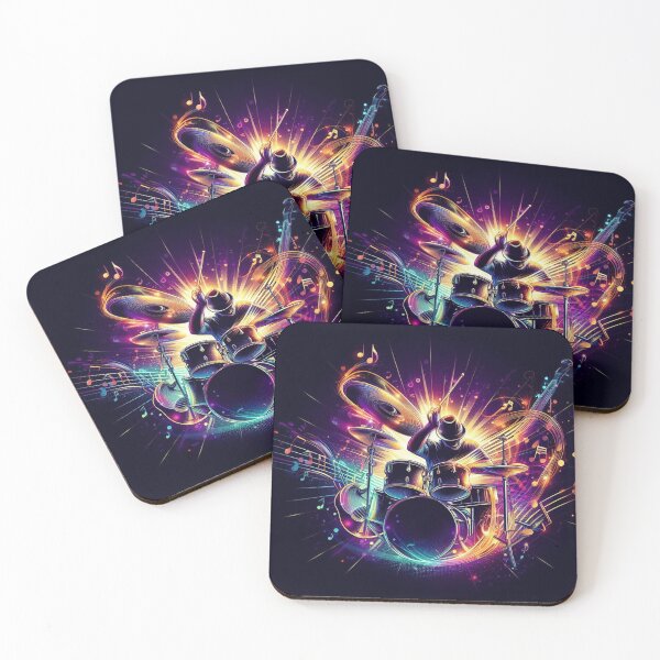 Item preview, Jazz musician play drums energy designed and sold by shacalacah.