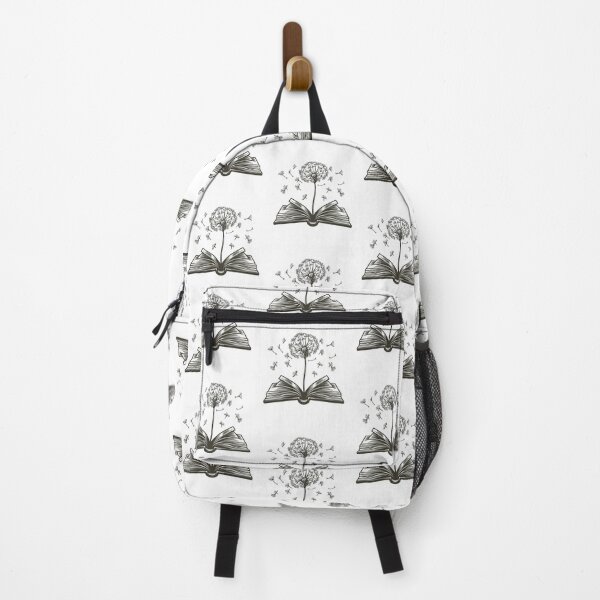 Item preview, Flowers Growing From Book | Dandelion flower Minimalist black and white designed and sold by CircinusStore.