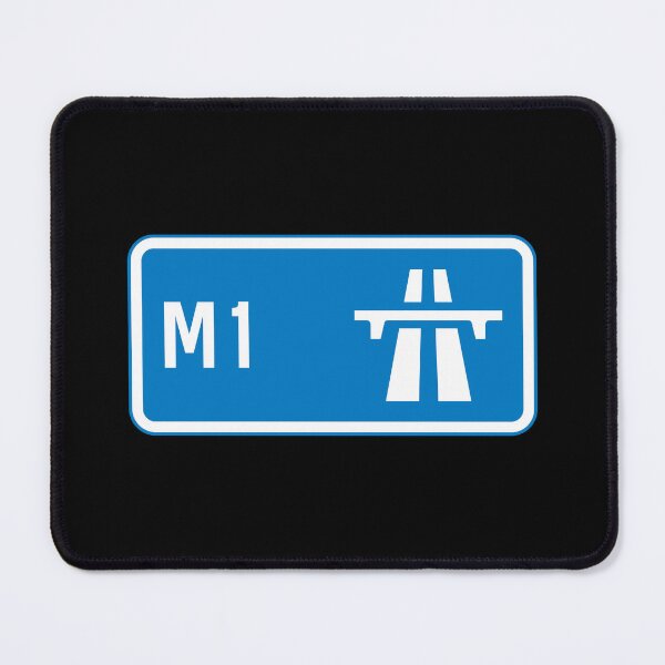 Item preview, London Bound - Blue M1 Motorway Sign designed and sold by WilliamsonMedia.