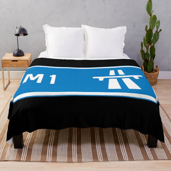 Item preview, London Bound - Blue M1 Motorway Sign designed and sold by WilliamsonMedia.