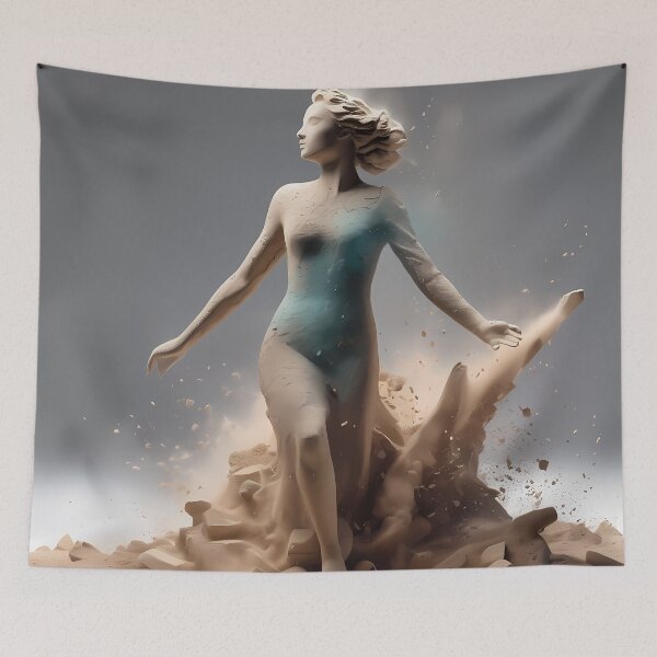 Item preview, Capturing the Essence: Exploring the Strength and Grace of the Sand Woman in Digital Art. designed and sold by Artedig.