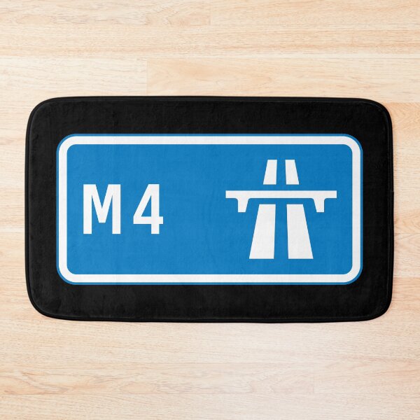 Item preview, London Bound - Blue M4 Motorway Sign designed and sold by WilliamsonMedia.