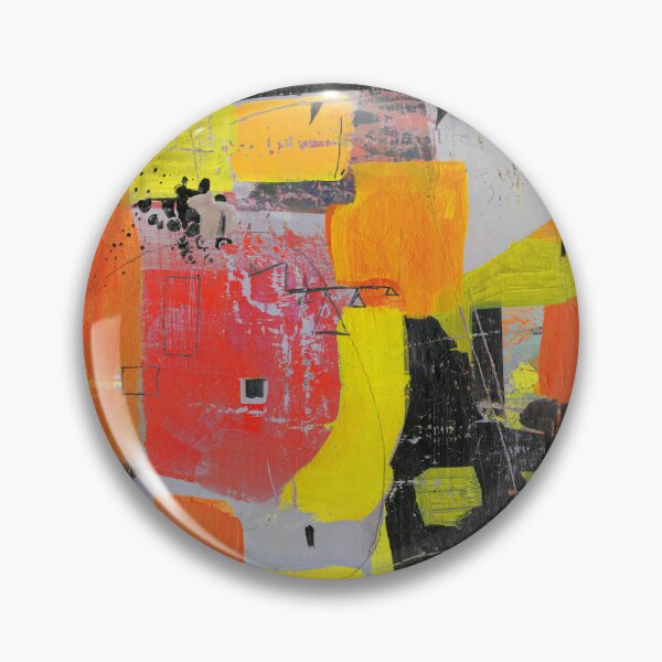 Item preview, Bold Abstract Painting with Red and Gray  designed and sold by Sue Zipkin.