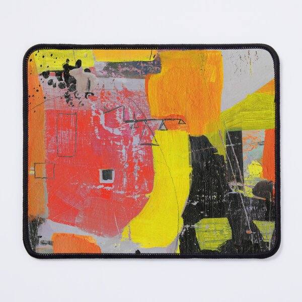 Item preview, Bold Abstract Painting with Red and Gray  designed and sold by Sue Zipkin.