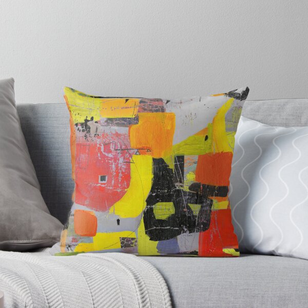 Item preview, Bold Abstract Painting with Red and Gray  designed and sold by Sue Zipkin.