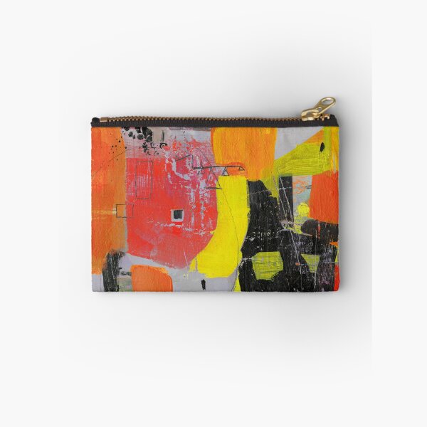 Item preview, Bold Abstract Painting with Red and Gray  designed and sold by Sue Zipkin.