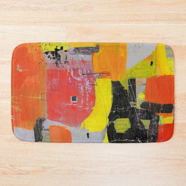 Item preview, Bold Abstract Painting with Red and Gray  designed and sold by Sue Zipkin.