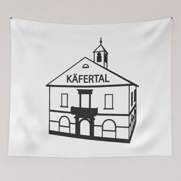 Item preview, KÄFERTAL town hall (crack, banner) designed and sold by MonnemKefferdal.