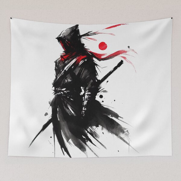 Item preview, Crimson Shadow: Ink Wash Ninja designed and sold by Lukasz Kobylka.