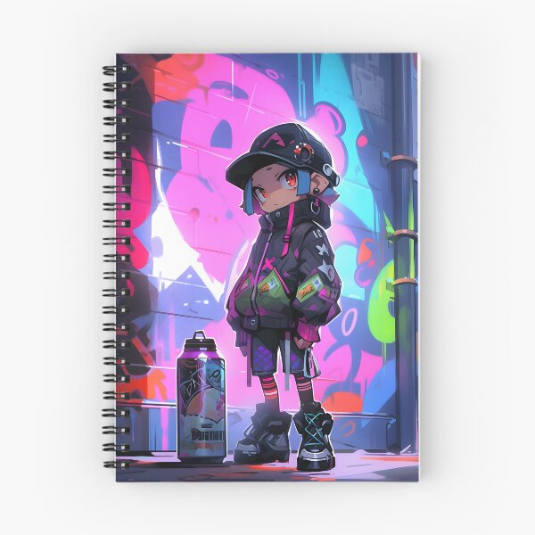 Item preview, Anime urban girl with spray can art designed and sold by TheArtistOf2022.