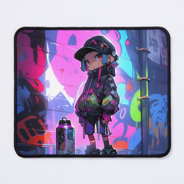 Item preview, Anime urban girl with spray can art designed and sold by TheArtistOf2022.