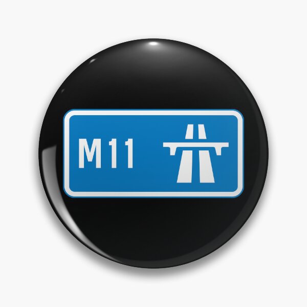 Item preview, London Bound - Blue M11 Motorway Sign designed and sold by WilliamsonMedia.