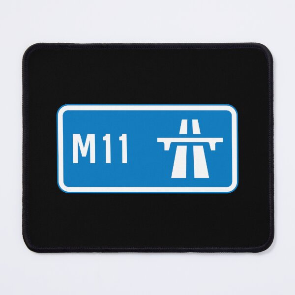 Item preview, London Bound - Blue M11 Motorway Sign designed and sold by WilliamsonMedia.