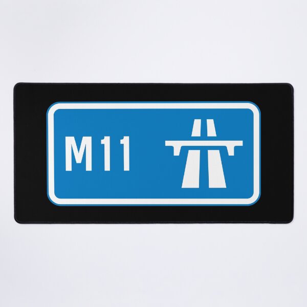 Item preview, London Bound - Blue M11 Motorway Sign designed and sold by WilliamsonMedia.