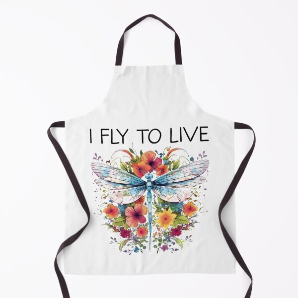 Item preview, I Fly To Live - Floral Dragonfly (Black Lettering) designed and sold by VelvetRoom.