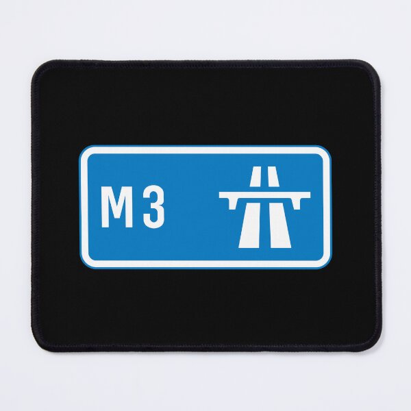 Item preview, London Bound - Blue M3 Motorway Sign designed and sold by WilliamsonMedia.