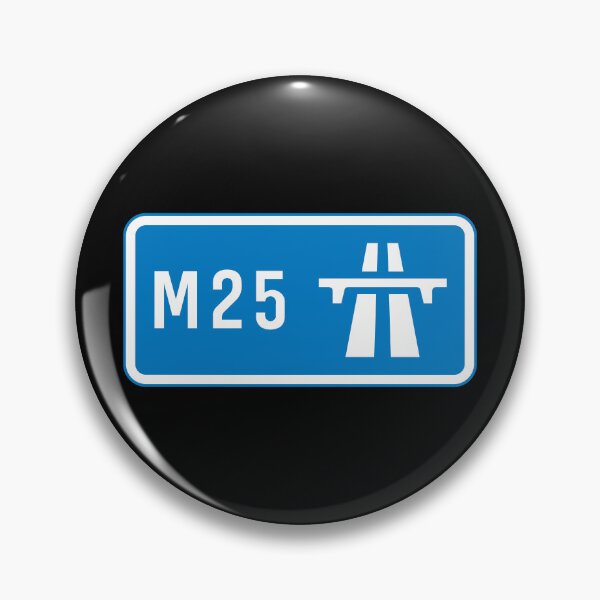 Item preview, London Bound - Blue M25 Motorway Sign designed and sold by WilliamsonMedia.