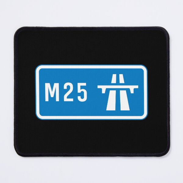 Item preview, London Bound - Blue M25 Motorway Sign designed and sold by WilliamsonMedia.