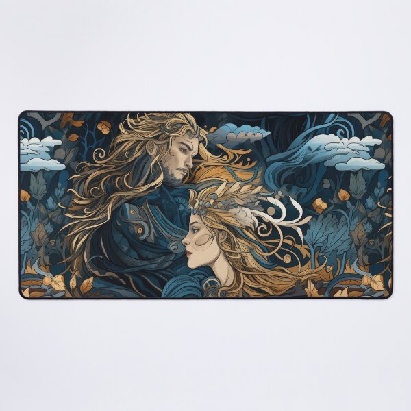 Item preview, A Nordic Saga - Tapestry style seamless pattern designed and sold by NevernotmeUK.