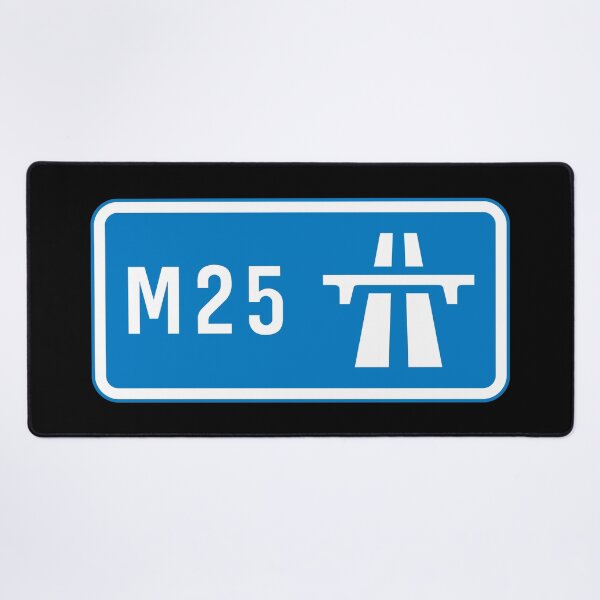 Item preview, London Bound - Blue M25 Motorway Sign designed and sold by WilliamsonMedia.