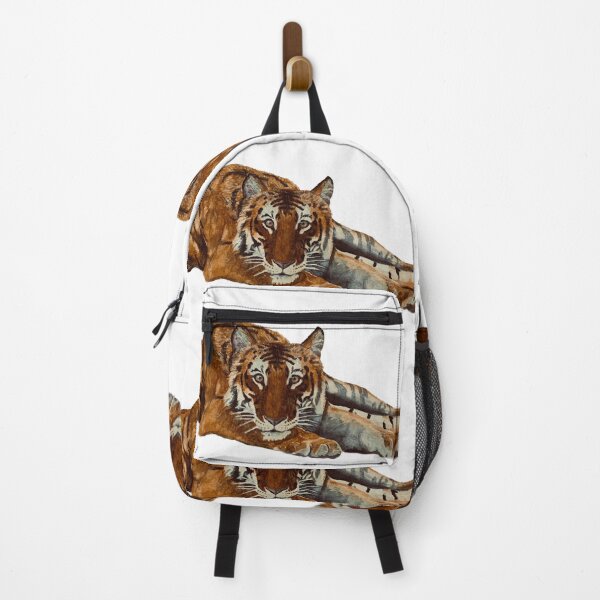 Item preview, Tiger reclining hand painted watercolor designed and sold by Bmoony.