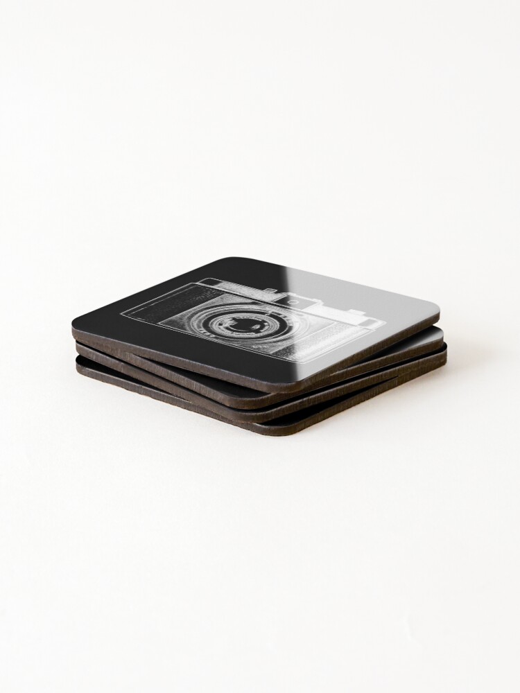 Alternate view of iLoca Vintage Camera with White Outline Coasters (Set of 4)