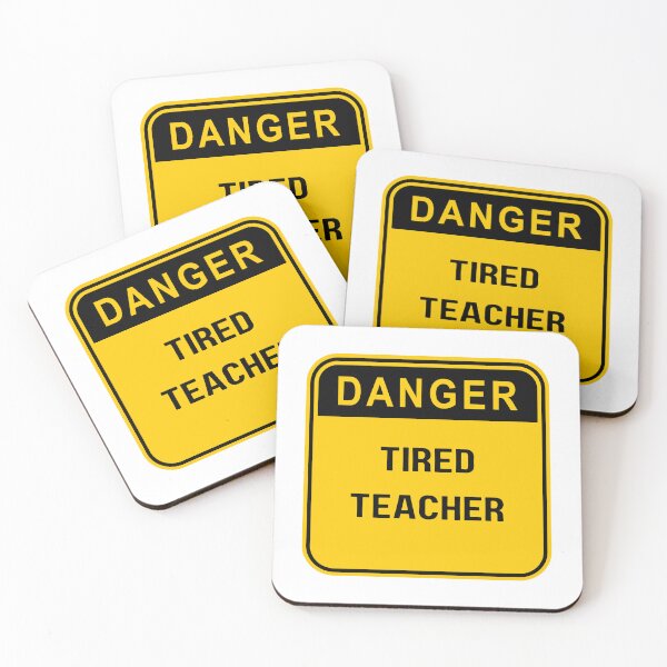 Item preview, Danger Tired Teacher, gift for Teachers and Educators designed and sold by ImaginePrinting.