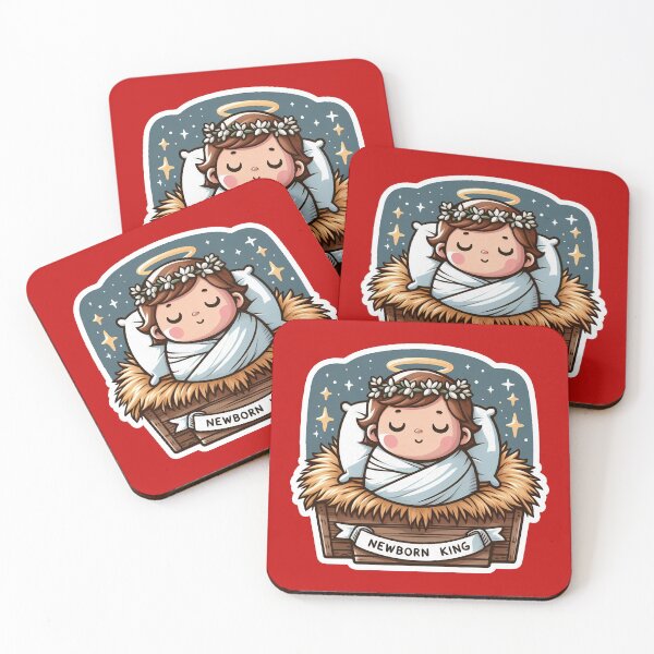 Item preview, Newborn King Jesus Christ sleeping in the manger designed and sold by plushism.