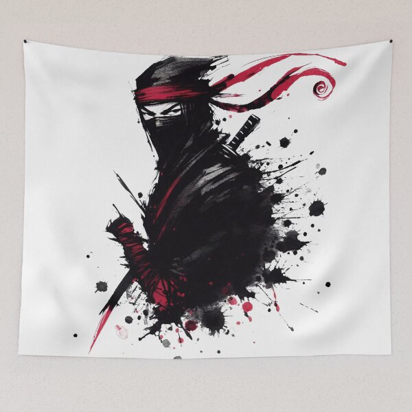 Item preview, Crimson Shadow: Ink Wash Ninja designed and sold by Lukasz Kobylka.