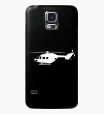 BK117 Helicopter Design in White Case/Skin for Samsung Galaxy