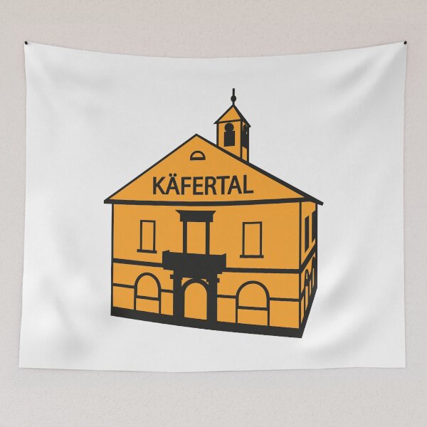 Item preview, KÄFERTAL Town Hall (crack, orange) designed and sold by MonnemKefferdal.
