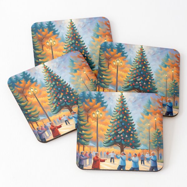 Item preview, Tai chi in the park during Christmas time  designed and sold by HofTao.