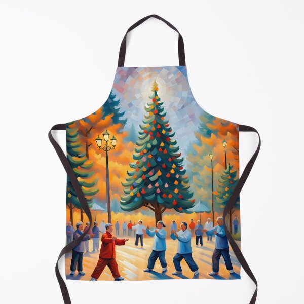 Item preview, Tai chi in the park during Christmas time designed and sold by HofTao.