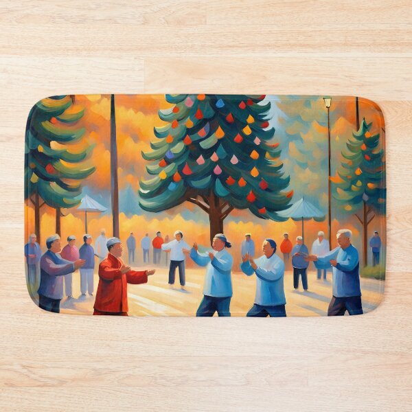 Item preview, Tai chi in the park during Christmas time  designed and sold by HofTao.