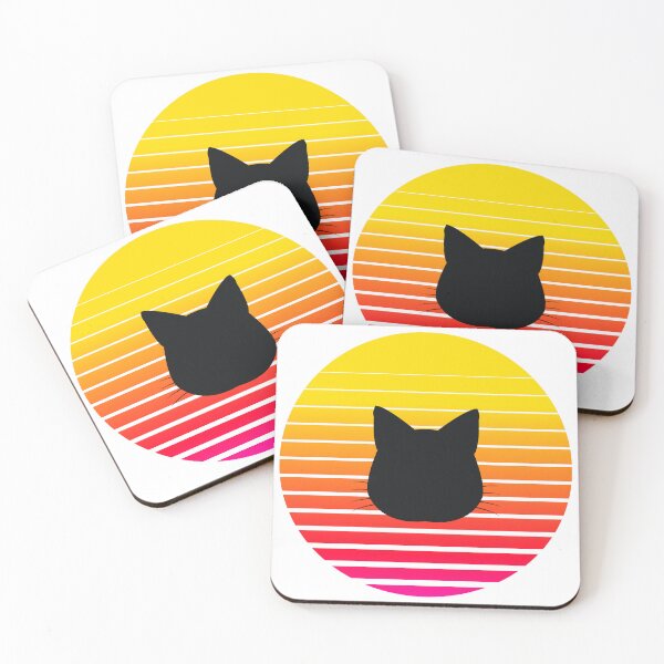 Item preview, Retro Sunset Cat Silhouette designed and sold by JPareDesign.