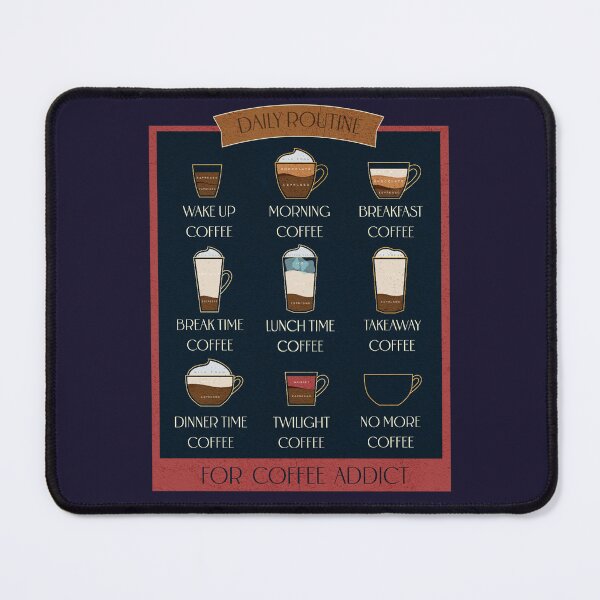 Item preview, Daily routine for coffee addict 1 designed and sold by quote2creation.