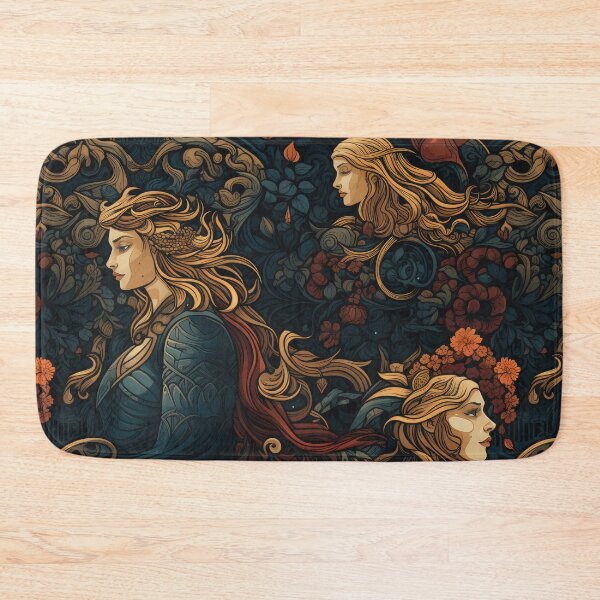 Item preview, A Nordic Saga II - Tapestry style seamless pattern  designed and sold by NevernotmeUK.