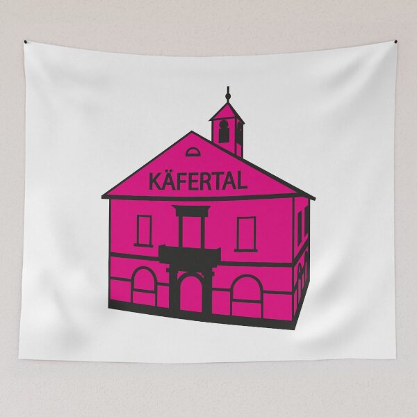 Item preview, KÄFERTAL Town Hall (crack, magenta) designed and sold by MonnemKefferdal.