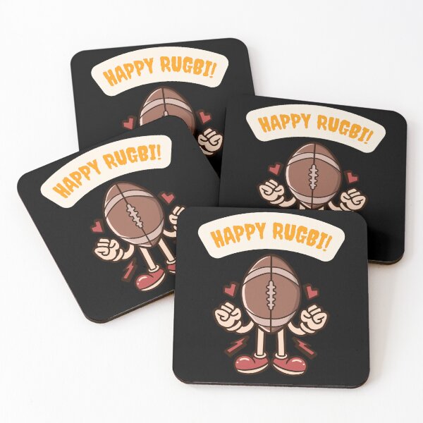 Item preview, Happy rugbi Funny gifts for rugby fans designed and sold by ABCreativeShop.