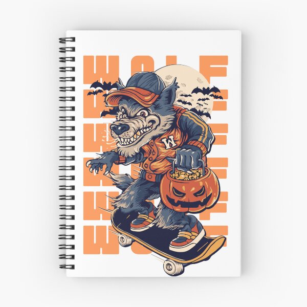 Item preview, Full Moon Elegance: Black Beige Navy Illustrated Werewolf Halloween designed and sold by TaibVVS.