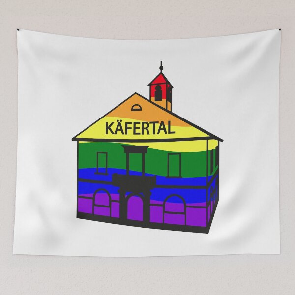 Item preview, BEETLE VALLEY Town Hall (Riss, Rainbow/LGBTQ) designed and sold by MonnemKefferdal.