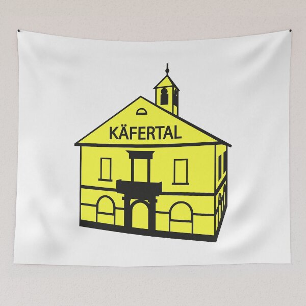Item preview, KÄFERTAL Town Hall (crack, yellow) designed and sold by MonnemKefferdal.