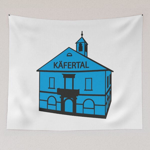 Item preview, BEETLE VALLEY Town Hall (crack, cyan) designed and sold by MonnemKefferdal.